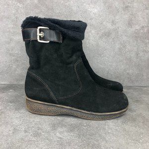 Naturalizer Prema Suede Faux Fur Winter Boots, Black, Women's 6.5